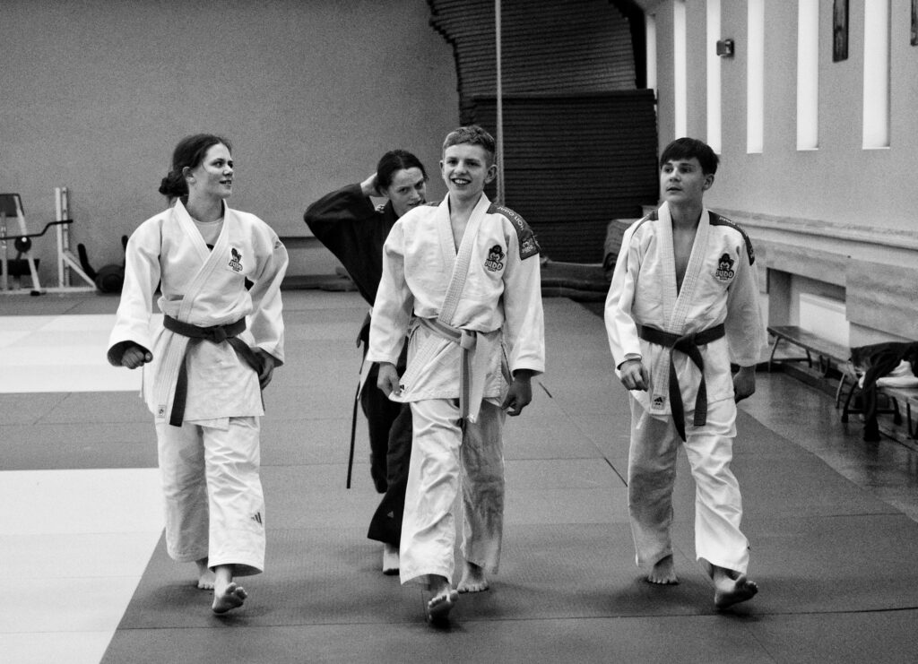 Zawodnicy UKS Judo Lion podczas zgrupowania w Cetniewie, kwiecień 2026
