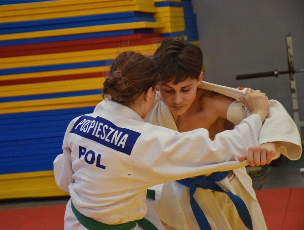 Zawodnicy UKS Judo Lion podczas zgrupowania w Cetniewie, kwiecień 2026