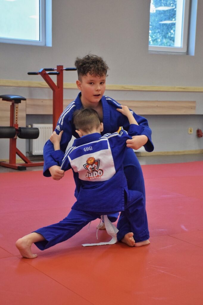 Zawodnicy UKS Judo Lion podczas zgrupowania w Cetniewie, kwiecień 2026