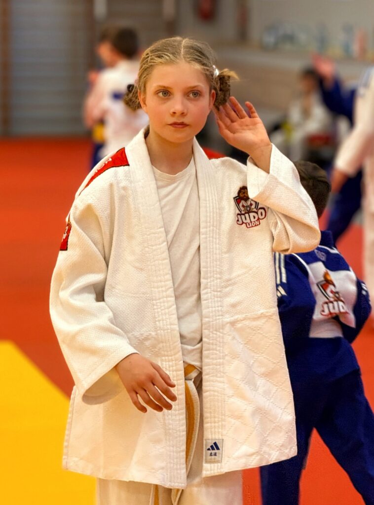 Trening judo UKS Judo Lion podczas zgrupowania w Cetniewie