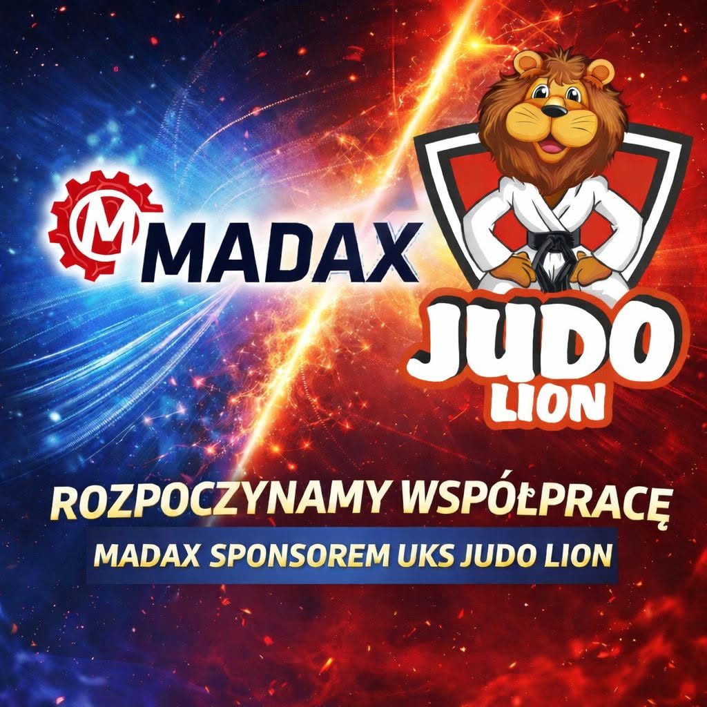 Grafika rozpoczynamy współpracę — MADAX sponsorem UKS Judo Lion